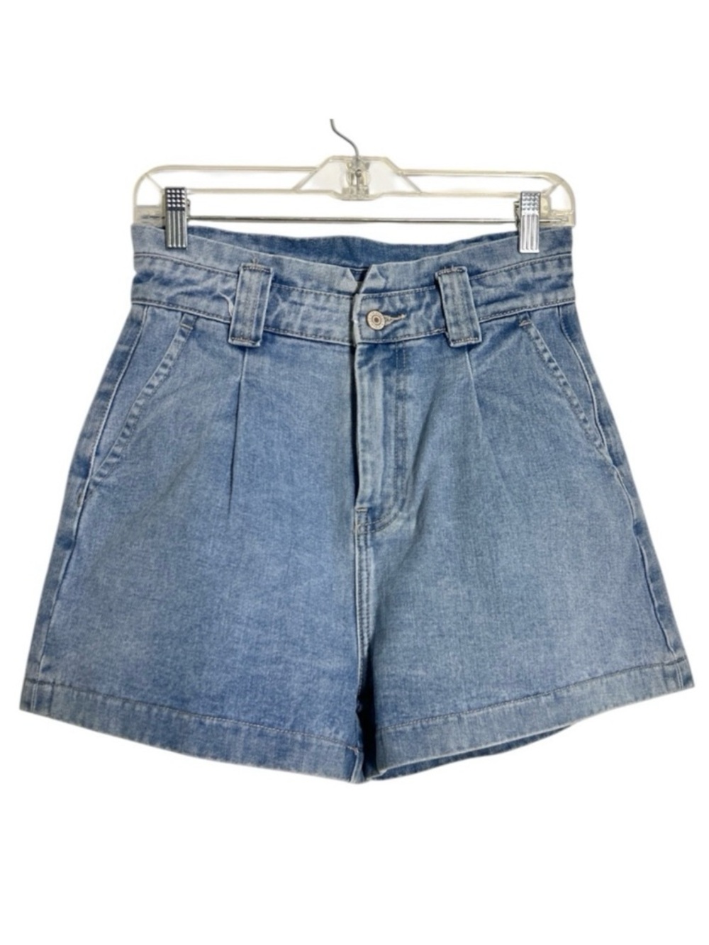 Oraije Lina Pleated Denim Shorts Size 38/M